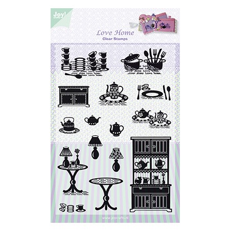 (6410/0318)Clear stamp Love Home