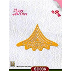 (SD036)Nellie's Shape Dies christmas tree