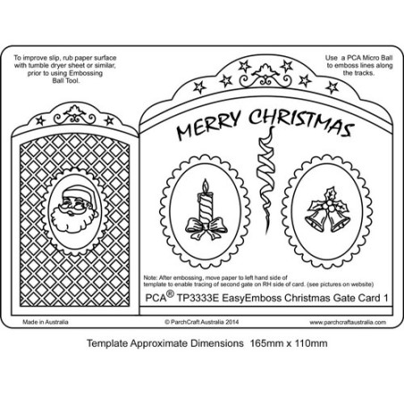 (TP3333E)EMBOSSING EasyEmboss Christmas Gate Card - 1