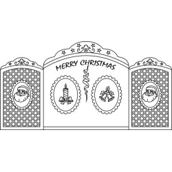 (TP3333E)EMBOSSING EasyEmboss Christmas Gate Card - 1