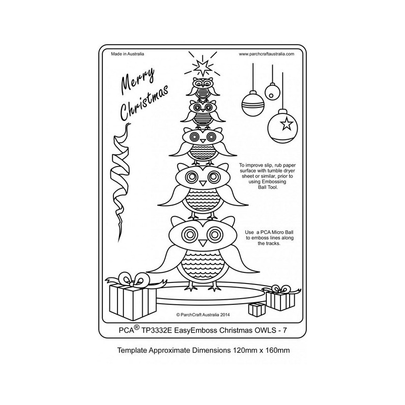 (TP3332E)EMBOSSING EasyEmboss Christmas Owls - 7