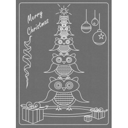 (TP3332E)EMBOSSING EasyEmboss Christmas Owls - 7