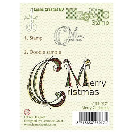 (55.0171)Doodle stamp Merry Christmas