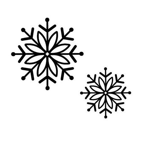 (UMS168)Stamps To Die For - Bold Snowflake