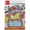 (LR0332)Creatables stencil dolphin