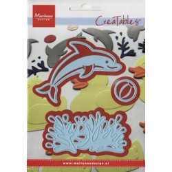 (LR0332)Creatables stencil dolphin