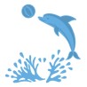 (LR0332)Creatables stencil dolphin