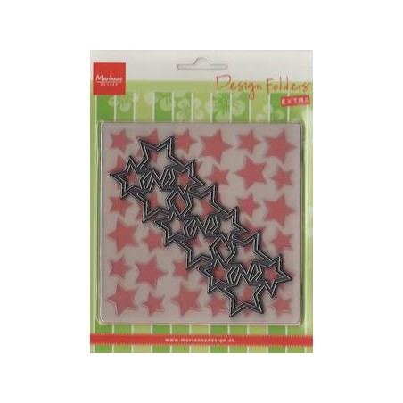 (DF3408)Marianne Design Folder extra stars