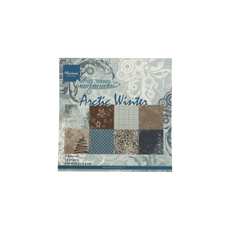 (PK9115)Papier bloc 15X15 cm Arctic Winter