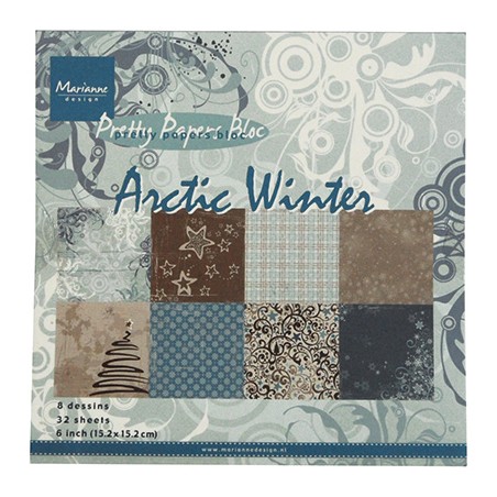 (PK9115)Papier bloc 15X15 cm Arctic Winter