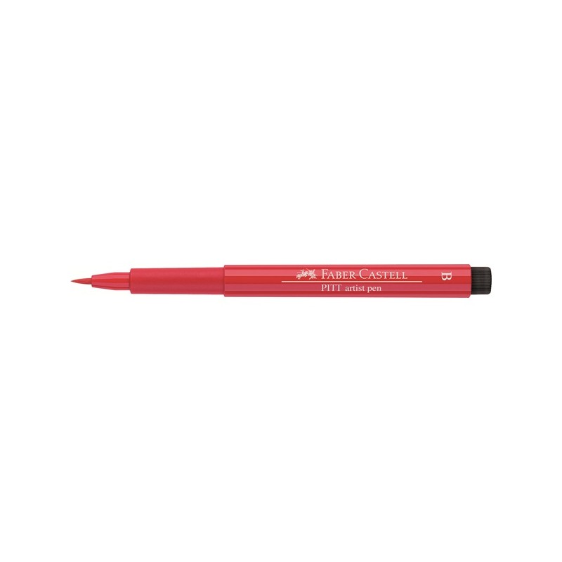 (FC-167421)Faber Castell Pitt Artist Pen Brush 121 Geraniumrood 