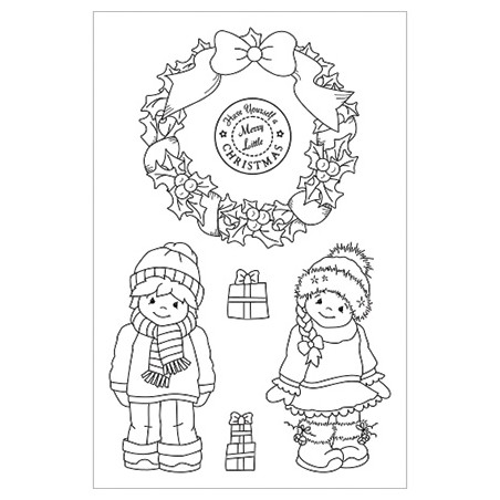 (CBS0007)Stempel clear Merry Little Christmas