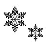 (UMS167)Stamps To Die For - Feathery Snowflake