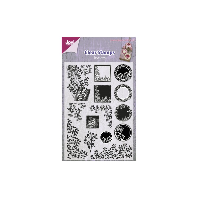 (6410/0329)Clear stamp bladeren/takken/bloemen