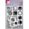 (6410/0329)Clear stamp bladeren/takken/bloemen