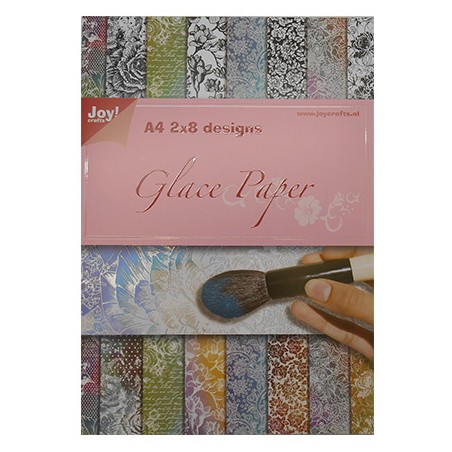 (6013/0529)Papier bloc A4 Glace Paper - Flowers