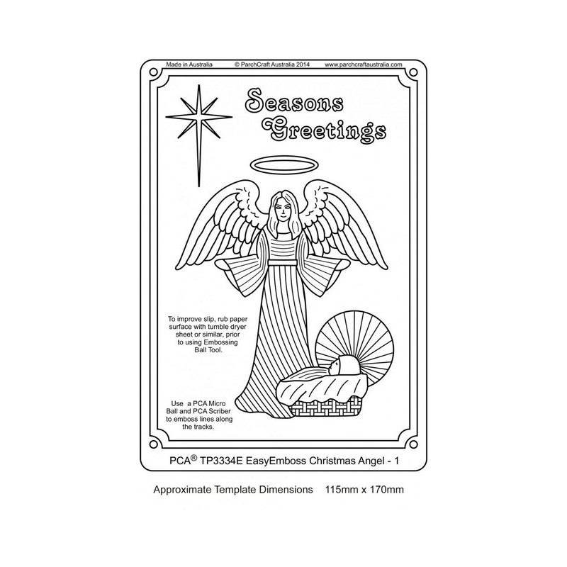 (TP3334E)EMBOSSING EasyEmboss Christmas Angel - 1