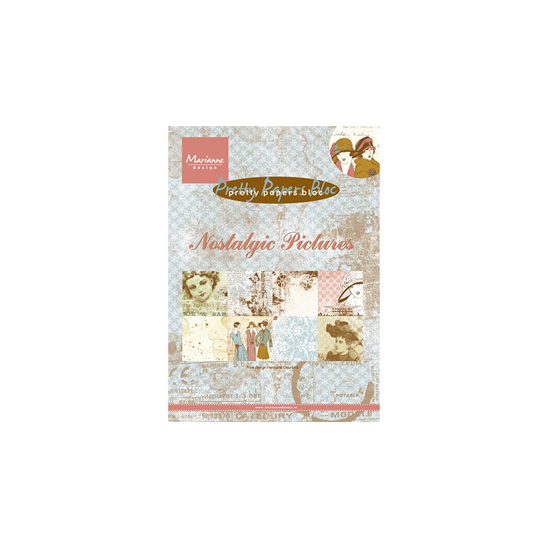 (PK9117)Papier block A5 Nostalgic Pictures