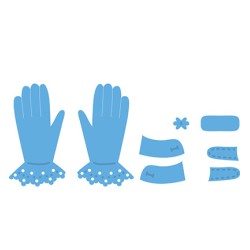 (LR0336)Creatables stencil Tiny's gloves