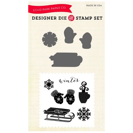 (EPDIE/STAMP13)Echo Park Let It Snow Designer Dies & Stamp Set