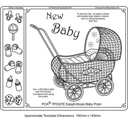 (TP3337E)EMBOSSING EasyEmboss Baby Pram