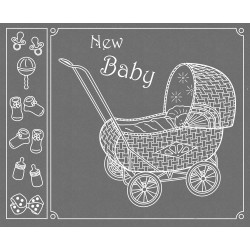 (TP3337E)EMBOSSING EasyEmboss Baby Pram