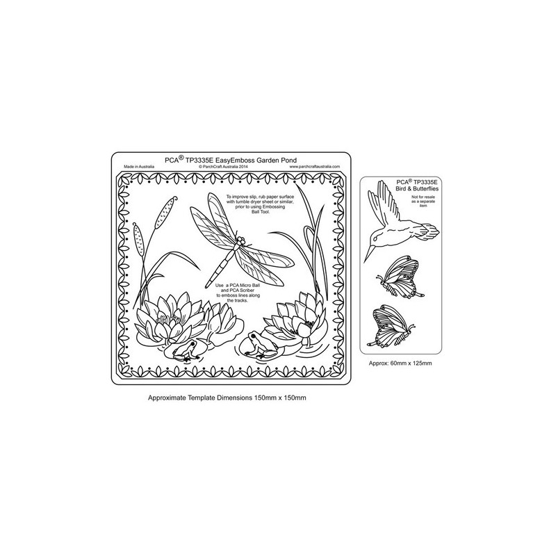 (TP3335E)EMBOSSING EasyEmboss Garden Pond