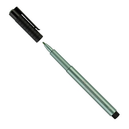 (FC-167394)Faber Castell Pitt artist pen Metallic Green