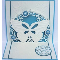 (6003/2014)Cutting & Embossing stencil butterflies