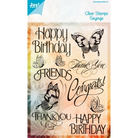 (6410/0308)Clear stamp Sayings