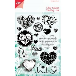 (6410/0330)Clear stamp Sending Love