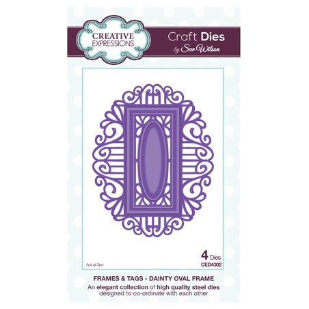 (CED4302)Craft Dies - Dainty Oval Frame