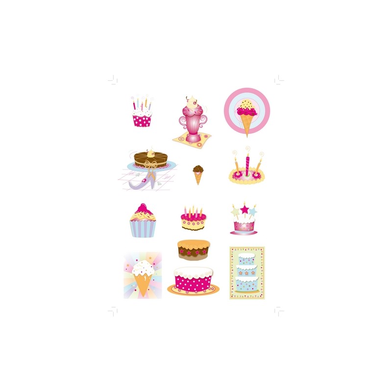 Pergamano Pergamentpapier SC cake & ice cream 25 Bogen A4 (61810