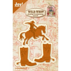 (6002/0423)Cutting & Embossing stencil Cowboy