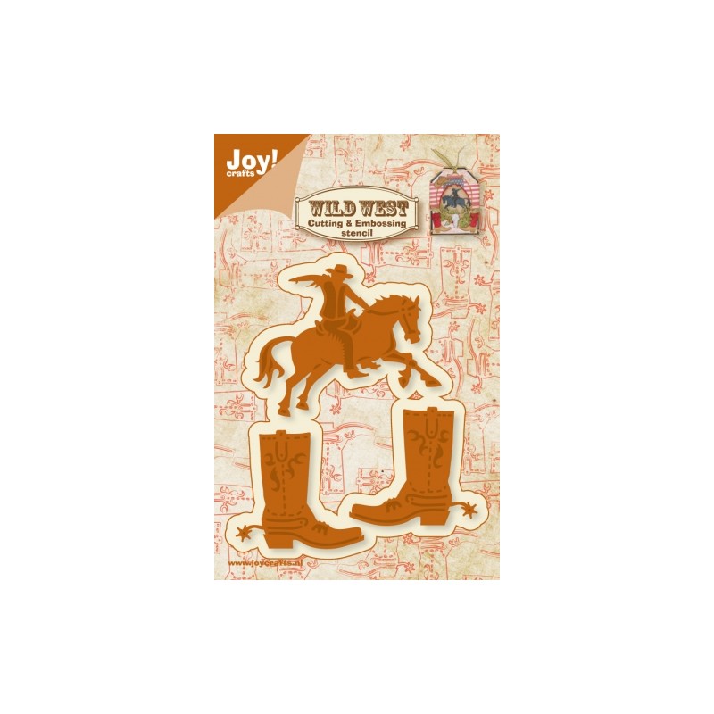 (6002/0423)Cutting & Embossing stencil Cowboy