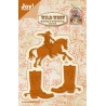 (6002/0423)Decouper & Gaufrer Pochoir Cowboy