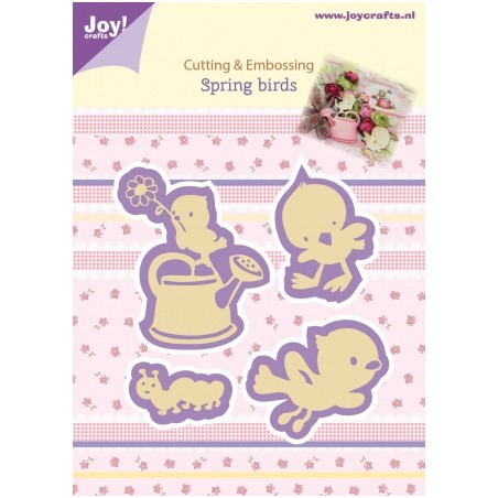 (6002/0434)Cutting & Embossing stencil Spring Birds