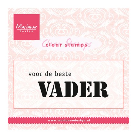 (CS0932)Clear stamp Voor de beste VADER