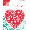 (6002/0417)Cutting & Embossing stencil Heart + Butterflys