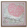 (6002/0417)Cutting & Embossing stencil Heart + Butterflys