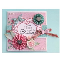 (6002/0431)Decouper & Gaufrer Pochoir faire des fleurs