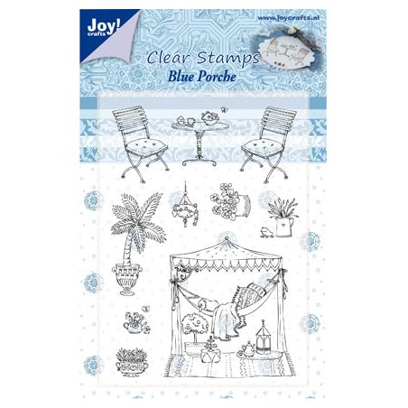 (6410/0350)Clear stamp Blue Porche