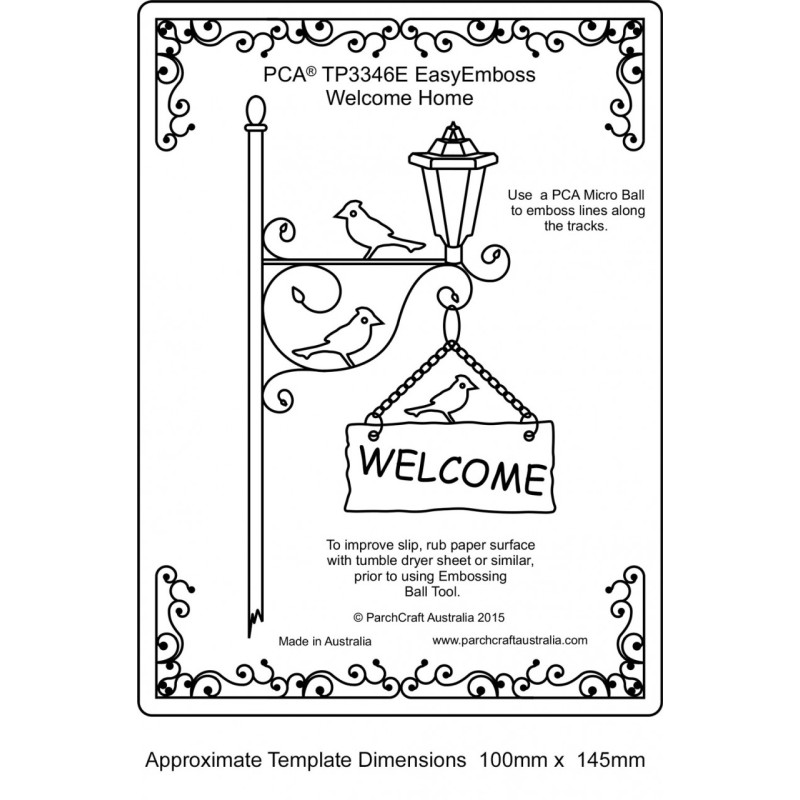 (TP3346E)EMBOSSING EasyEmboss Welcome Card