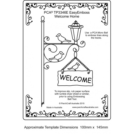 (TP3346E)EMBOSSING EasyEmboss Welcome Card