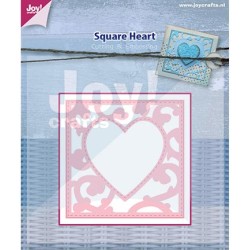 (6002/0445)Decouper & Gaufrer Pochoir Square Heart