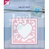 (6002/0445)Cutting & Embossing stencil Square Heart