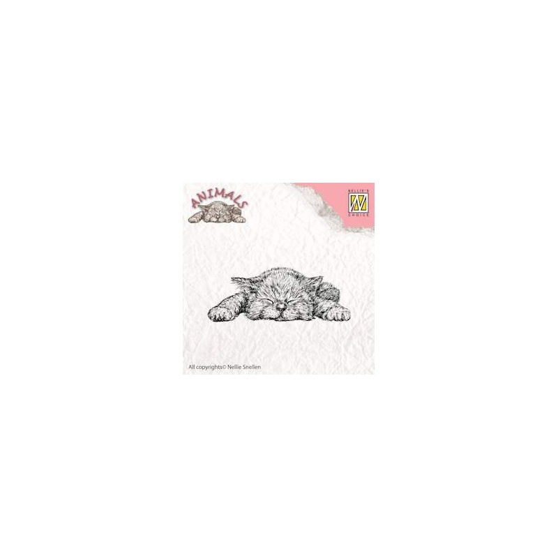 (ANI009)Nellie's Choice Clear Stamp Animals kitten