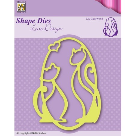 (SDL001)Nellie`s Choice Shape Die Lene Design My cats world