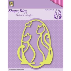 (SDL001)Nellie`s Choice Shape Die Lene Design My cats world