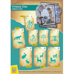 (VIND018)Nellie's Choice Vintasia Dies images - Hares